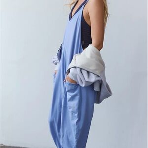 Free people movement Hot Shot Onesie Lunar Blue Size Small